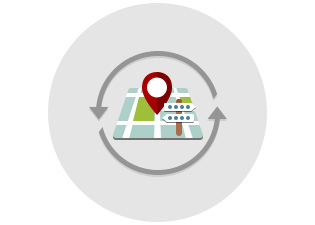 最新のゼンリン地図が利用可能