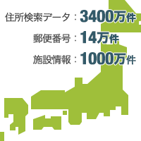 信頼性のある住所データ