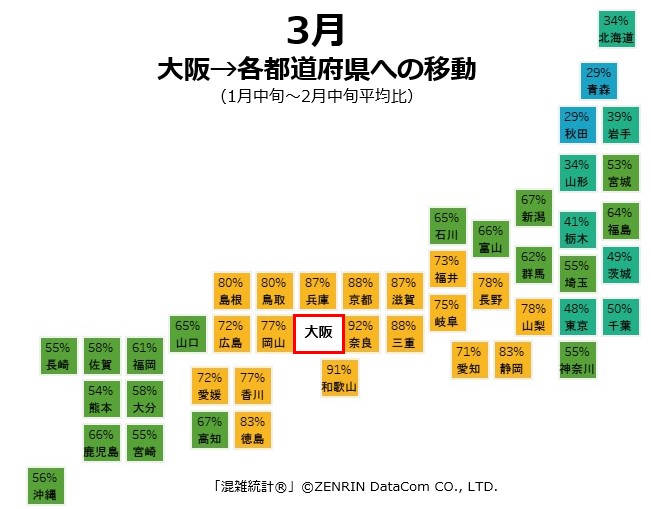 大阪発:3月