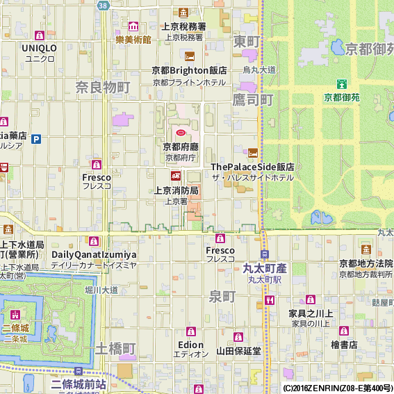 京都周辺の観光地図