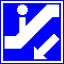 下りエスカレータ