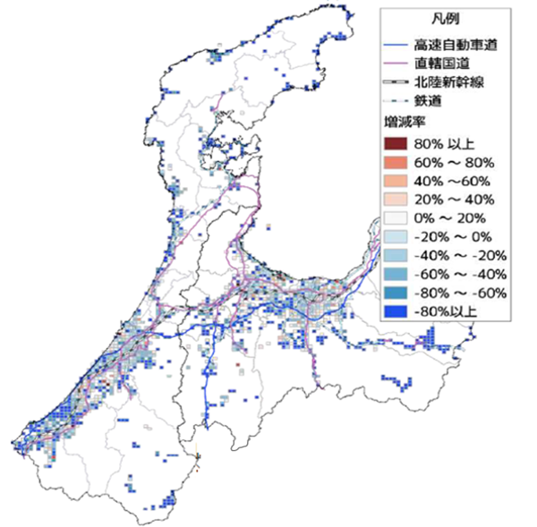 北陸新幹線の開業前後における観光動態の変化