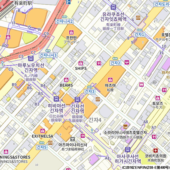 韓国版多言語地図